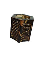 Handmade hexagonal utility box made of bamboo || home decor || natural Handmade hexagonal utility box made of bamboo || home decor || natural