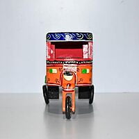 Hand painted pull toy rikshaw home decor gift play item Hand painted pull toy rikshaw home decor gift play item