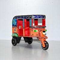 Hand painted pull toy rikshaw home decor gift play item Hand painted pull toy rikshaw home decor gift play item