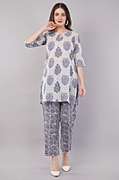 Women's Printed Co-ord Set with Kurti and Palazzo Pants Women's Printed Co-ord Set with Kurti and Palazzo Pants