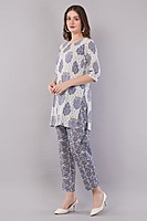 Women's Printed Co-ord Set with Kurti and Palazzo Pants Women's Printed Co-ord Set with Kurti and Palazzo Pants