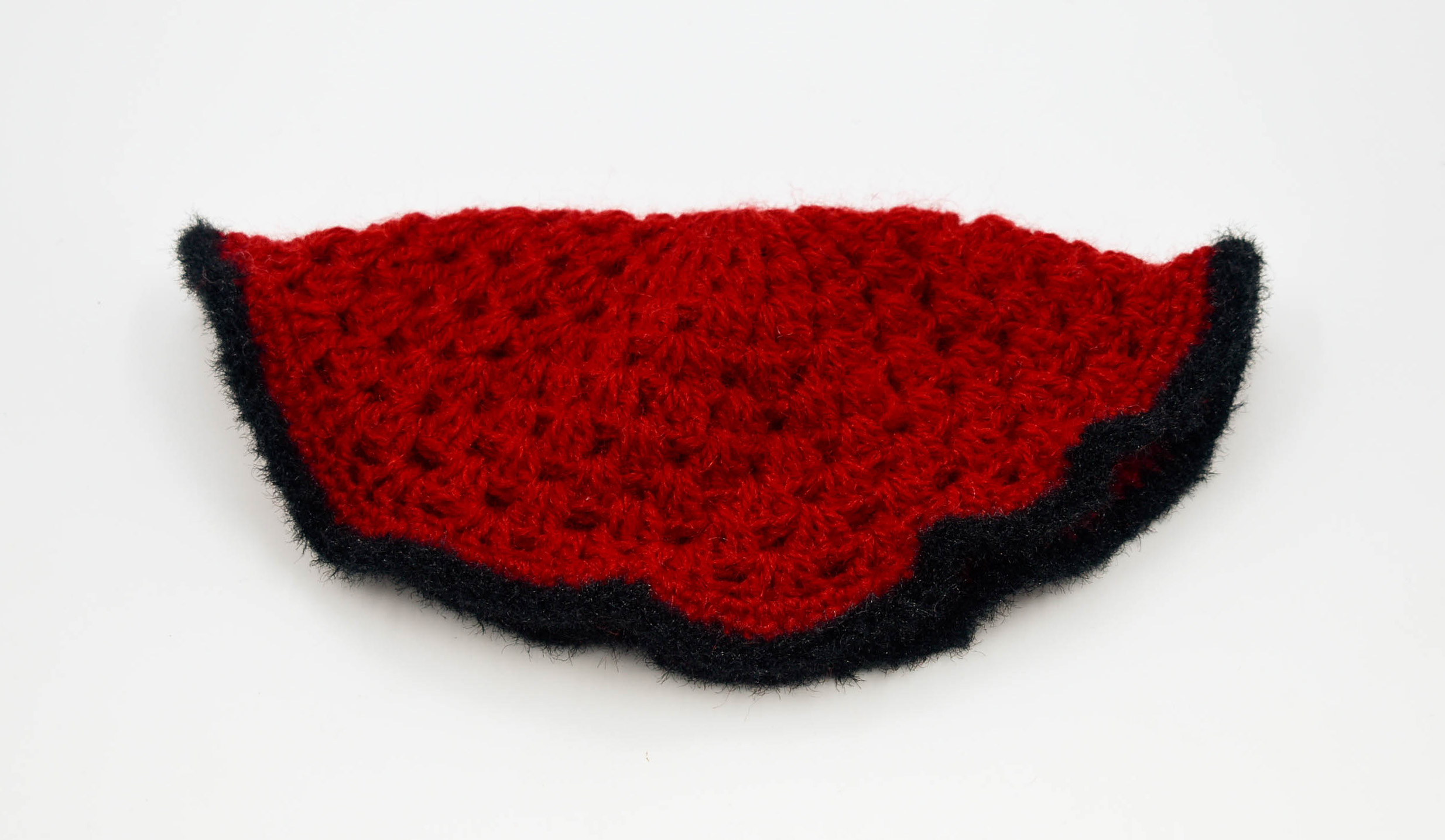Handknitted Woolen Poncho and Cap Set for Kids, Red and Black (1-3 Years) Handknitted Woolen Poncho and Cap Set for Kids, Red and Black (1-3 Years)