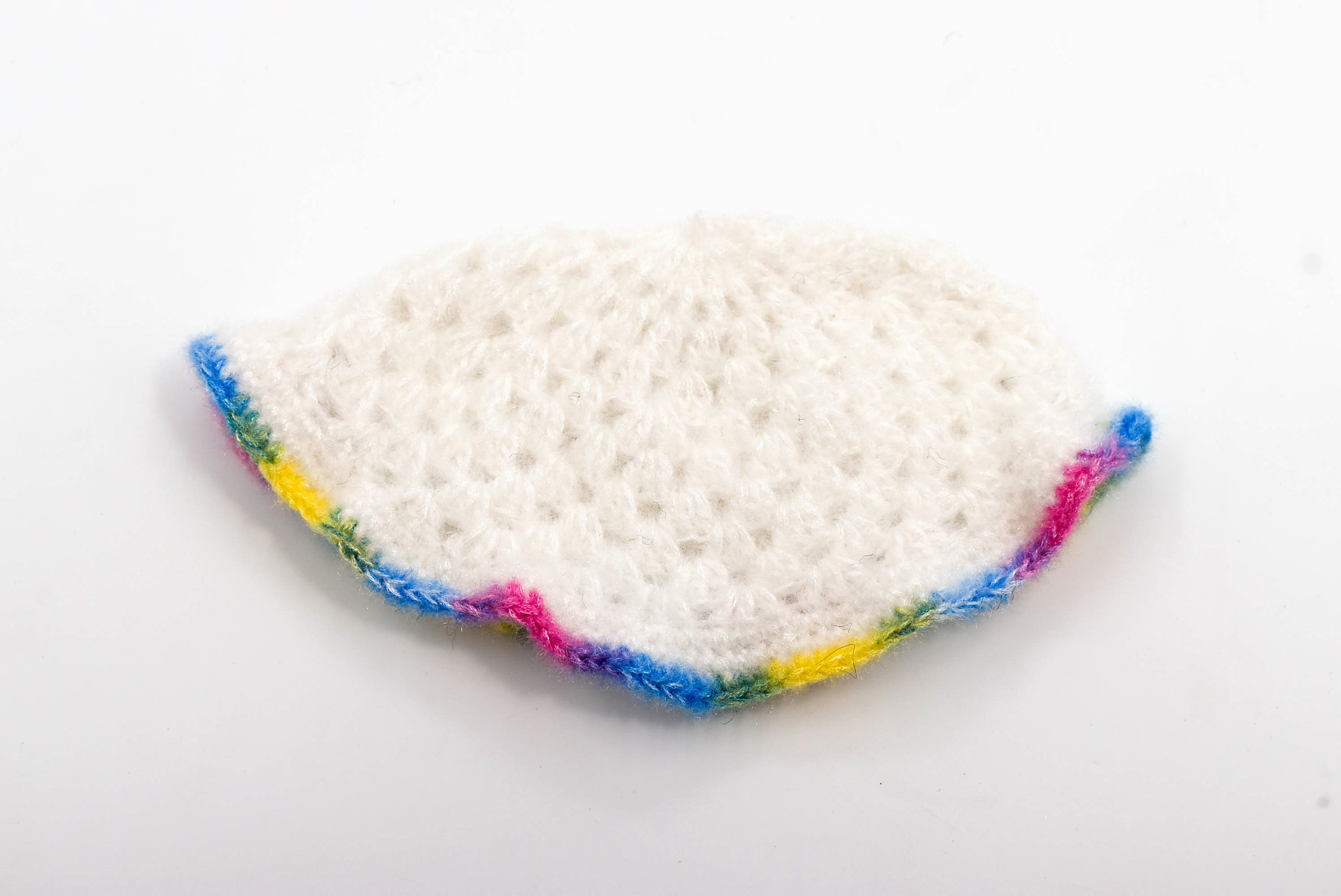 Handknitted Woolen Poncho and Cap Set for Kids, White with Multicolor Tassels (1-2 Years) Handknitted Woolen Poncho and Cap Set for Kids, White with Multicolor Tassels (1-2 Years)