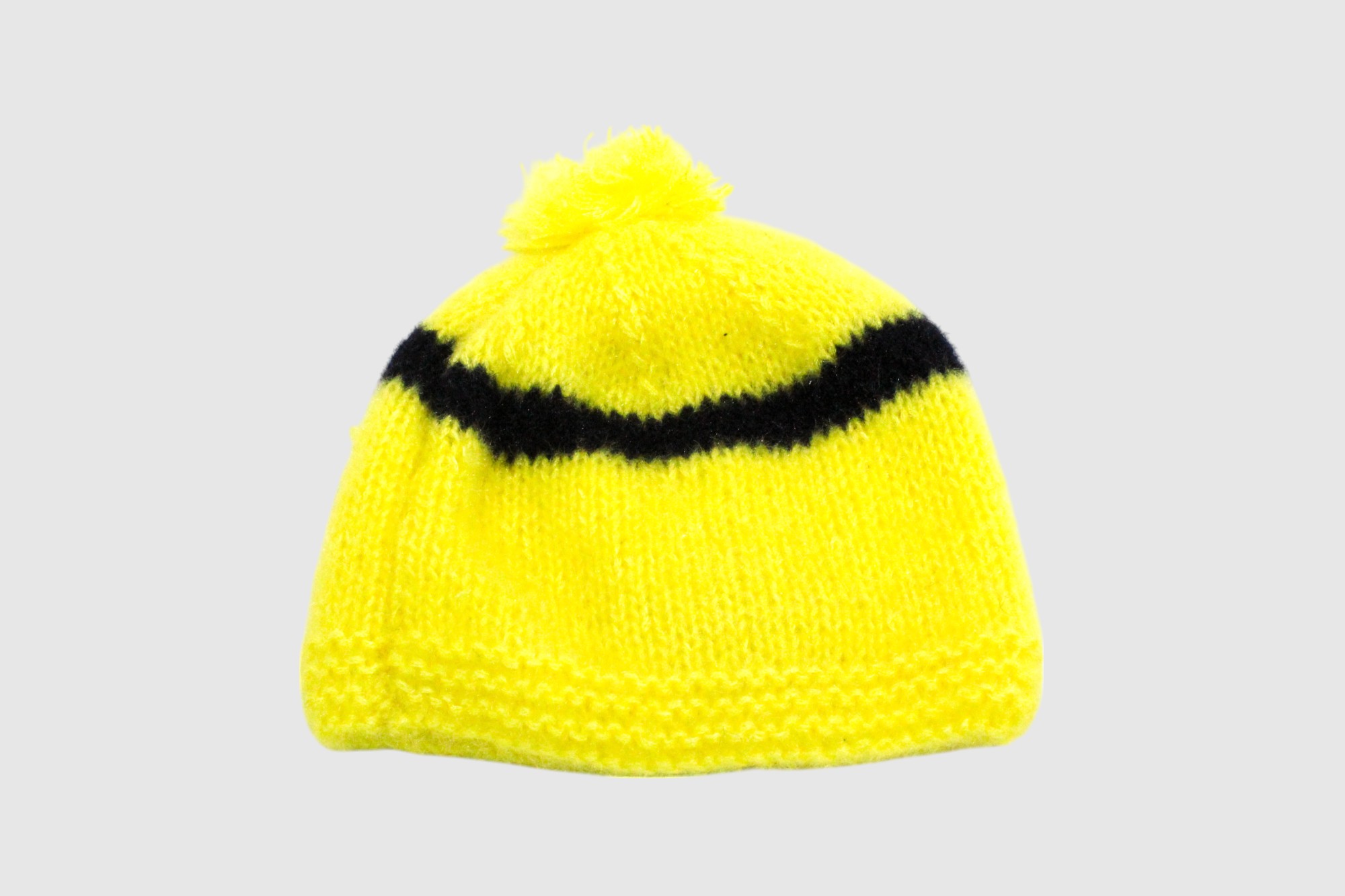 Baby Knitted Sweater, Yellow Wool, 3-8 Months