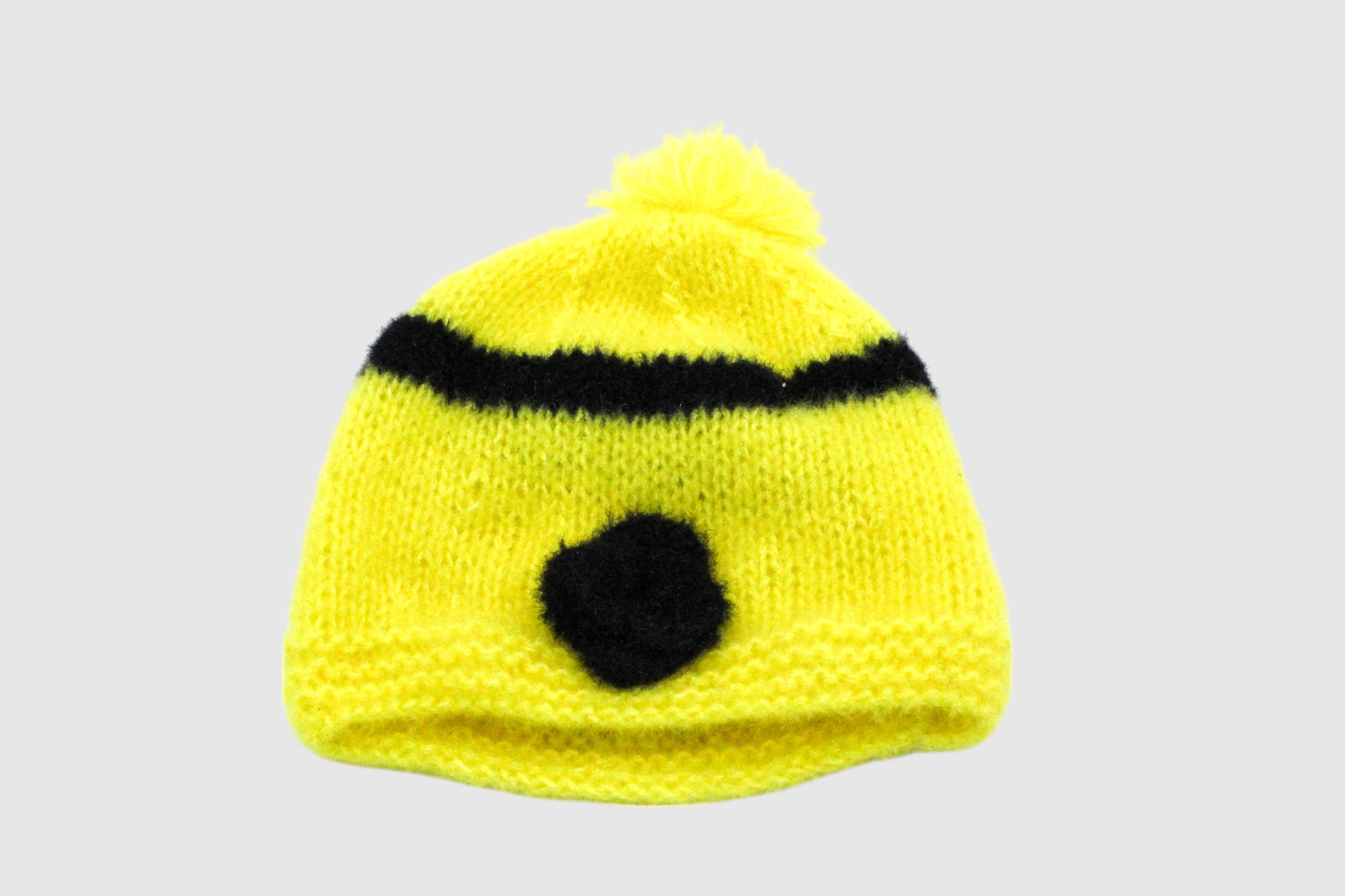 Baby Knitted Sweater, Yellow Wool, 3-8 Months