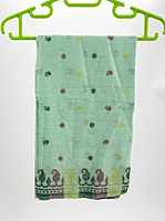 Eelika Cotton Stole for Women, Mint Green with Floral Print, Fringed Design Eelika Cotton Stole for Women, Mint Green with Floral Print, Fringed Design