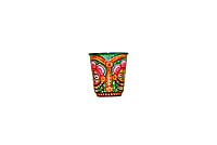 Steel glass having Handpainted Odisha pattachitra Art || Set of 2 (Green) Steel glass having Handpainted Odisha pattachitra Art || Set of 2 (Green)