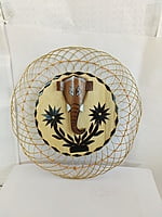Handmade Round Shaped Lord Ganesh Wall hanging made of bamboo || home and office