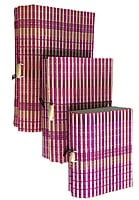 EELIKA Bamboo utility box || bamboo jewelley box || costmetic box || shringar makeup storage box || set of 3 (Pink) EELIKA Bamboo utility box || bamboo jewelley box || costmetic box || shringar makeup storage box || set of 3 (Pink)