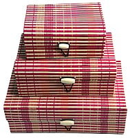 EELIKA Bamboo utility box || bamboo jewelley box || costmetic box || shringar makeup storage box || set of 3 (Red) EELIKA Bamboo utility box || bamboo jewelley box || costmetic box || shringar makeup storage box || set of 3 (Red)