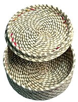 EELIKA Jute / Bamboo roti box / casserole / utility box for kitchen and dining table / for storing items EELIKA Jute / Bamboo roti box / casserole / utility box for kitchen and dining table / for storing items