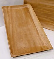 Wooden Natural rectangular tray for serving food, tea, coffee and toast || Home and Kitchen || 12 inches * 8 inches Wooden Natural rectangular tray for serving food, tea, coffee and toast || Home and Kitchen || 12 inches * 8 inches