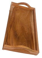 Wooden Natural tray with handle for serving snacks, breakfast, tea, coffee and toast || Home and Kitchen || 15 inches * 9 inches Wooden Natural tray with handle for serving snacks, breakfast, tea, coffee and toast || Home and Kitchen || 15 inches * 9 inches