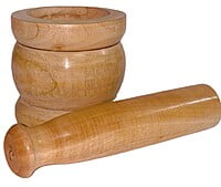 Wooden Natural Okhali and musal for spice mixing || crushing ginger garlic || kitchen Khalbatta || 4.5 inches * 4 inches Wooden Natural Okhali and musal for spice mixing || crushing ginger garlic || kitchen Khalbatta || 4.5 inches * 4 inches