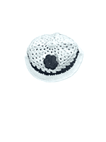 EELIKA Handknitted white and black woolen poncho and cap for kids between 1 and 2 years || winterwear || beautiful design and excellent finish and amazing crotchet work EELIKA Handknitted white and black woolen poncho and cap for kids between 1 and 2 years || winterwear || beautiful design and excellent finish and amazing crotchet work