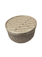 Eelika Handwoven Bamboo Utility Box with cover || excellent finish || for Dining room and kitchen || 25.5L * 25.5W * 13.5H Centimeters Eelika Handwoven Bamboo Utility Box with cover || excellent finish || for Dining room and kitchen || 25.5L * 25.5W * 13.5H Centimeters