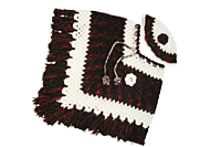 EELIKA Handmade Crochet Poncho and Cap Set for Kids, and Red, maroon and White || kids between 6-7 years. EELIKA Handmade Crochet Poncho and Cap Set for Kids, and Red, maroon and White || kids between 6-7 years.
