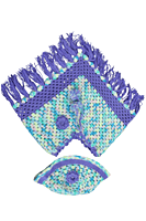 Handknitted multicolored woolen poncho with cap for kids between 6 months and 1 year || beautiful design and excellent finish and amazing crotchet work-PN2413 Handknitted multicolored woolen poncho with cap for kids between 6 months and 1 year || beautiful design and excellent finish and amazing crotchet work-PN2413
