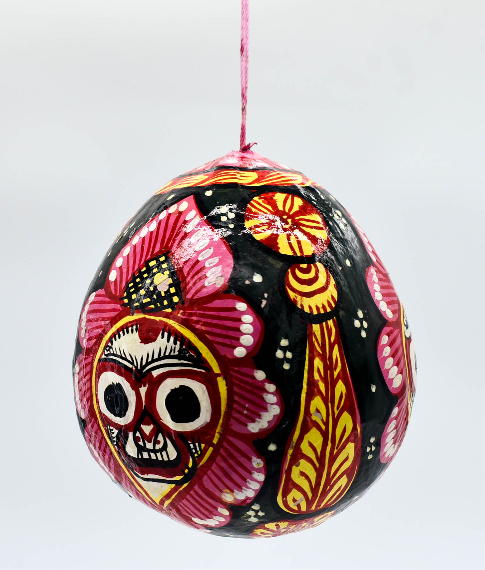 Handpainted Pattachitra Art of Lord Jagannath on Coconut Shell with hanging provision Handpainted Pattachitra Art of Lord Jagannath on Coconut Shell with hanging provision