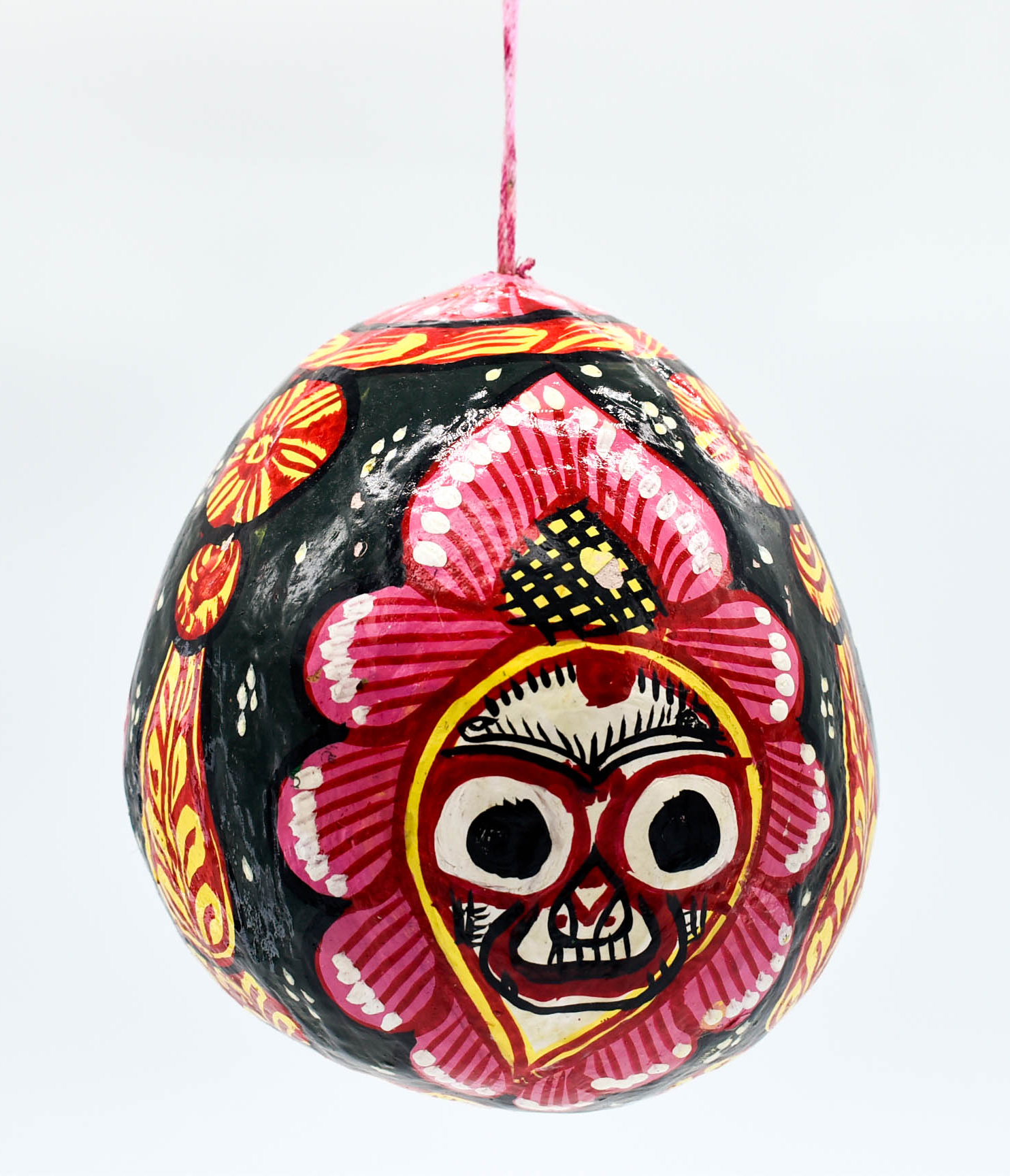 Handpainted Pattachitra Art of Lord Jagannath on Coconut Shell with hanging provision Handpainted Pattachitra Art of Lord Jagannath on Coconut Shell with hanging provision