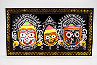 EELIKA Decorative Lord Jagannath Idol in Wooden Frame, 34 x 19 cm EELIKA Decorative Lord Jagannath Idol in Wooden Frame, 34 x 19 cm