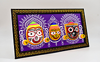 EELIKA Decorative Lord Jagannath Idol in Wooden Frame, 34 x 19 cm EELIKA Decorative Lord Jagannath Idol in Wooden Frame, 34 x 19 cm