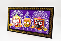 EELIKA Decorative Lord Jagannath Idol in Wooden Frame, 34 x 19 cm EELIKA Decorative Lord Jagannath Idol in Wooden Frame, 34 x 19 cm