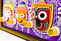 EELIKA Decorative Lord Jagannath Idol in Wooden Frame, 34 x 19 cm EELIKA Decorative Lord Jagannath Idol in Wooden Frame, 34 x 19 cm